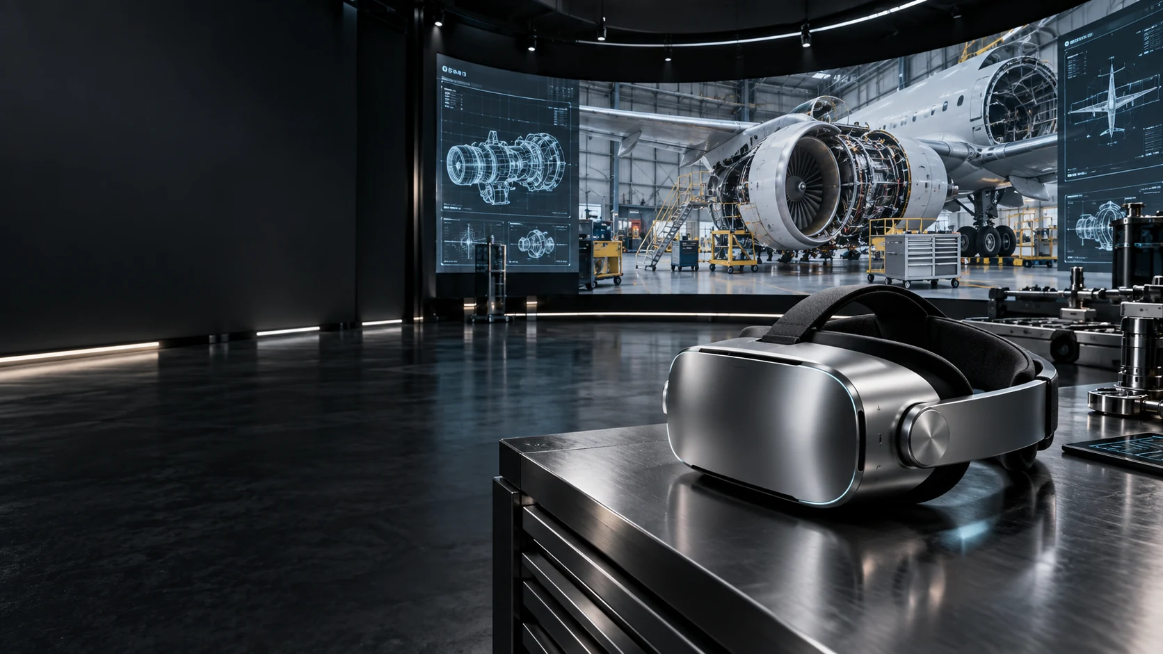 Immersive virtual-reality training environment